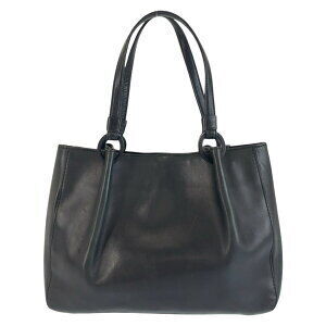 Gucci Shoulder Tote Black Bag Leather
